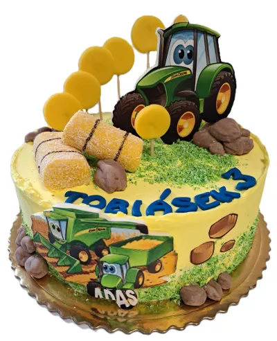 Traktůrek - poctivý Dětské narozeninové dorty Ostrava a Karviná z Cukrářství Blahutovi