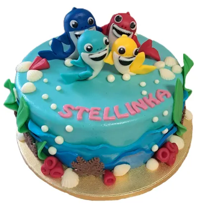 Žraloci - poctivý Dětské narozeninové dorty Ostrava a Karviná z Cukrářství Blahutovi