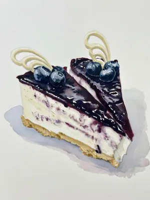 Cheesecake borůvkový - tradiční čerstvý mini zákusek, cukrárna Ostrava, Karviná a Petřvald